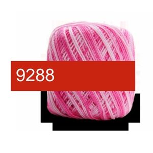 5/$15 Circulo Rubi Brilhante Variegated Pink 9288 40m 5g Mercerized Cotton